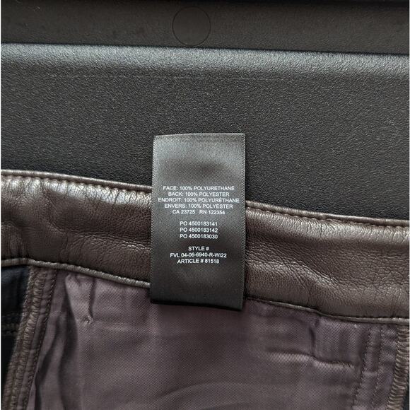 Aritzia Wilfred Melina Rich Mocha Brown High-Rise Straight Leg Pants, size 10 - Picture 9 of 11